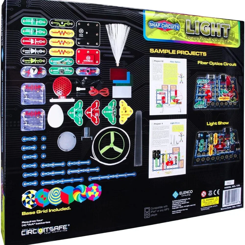 Snap Circuits LIGHT Electronics Exploration Kit | Over 175 Exciting STEM Project - Picture 7 of 7